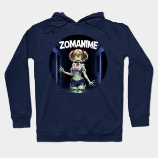 Zombie Anime girl, ZOMANIME cute monster kawaii anime tee Hoodie